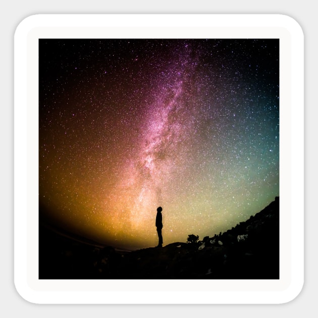 Clouds Sky Neck Gator Star Gazing Milky Way Sun Space Sticker by DANPUBLIC